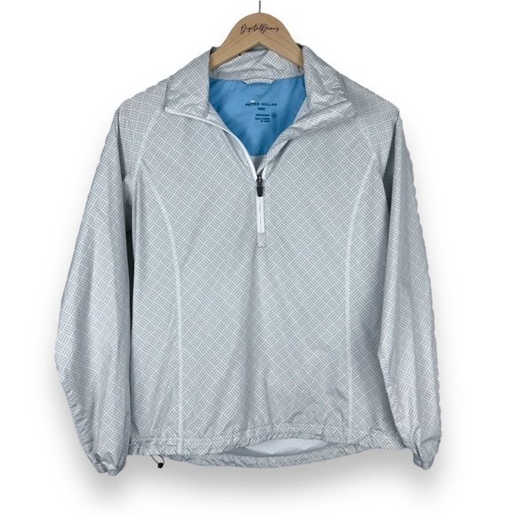 Peter Millar Wind Packable Pullover XS - Windbreaker, 1/4 Zip, Golf, Pocketable - Picture 1 of 10